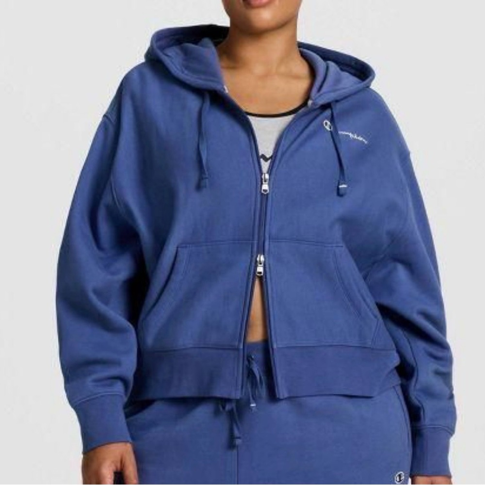 Champion Blue Full-Zip Hoodie